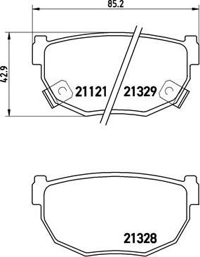 Brembo P 56 010 - Тормозные колодки, дисковые, комплект unicars.by