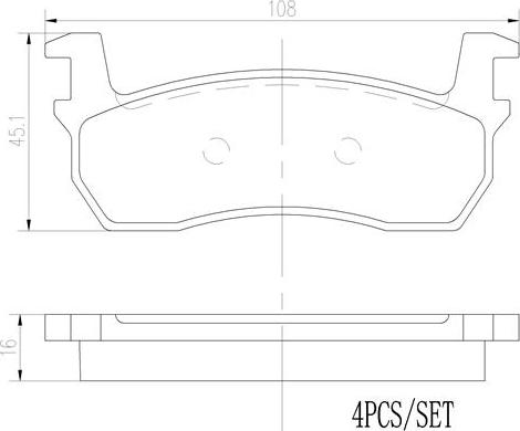 Brembo P56013N - Тормозные колодки, дисковые, комплект unicars.by