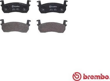 Brembo P 56 013 - Тормозные колодки, дисковые, комплект unicars.by