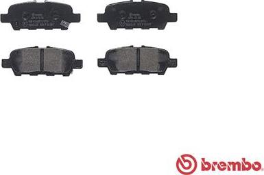 Brembo P 56 087 - Тормозные колодки, дисковые, комплект unicars.by