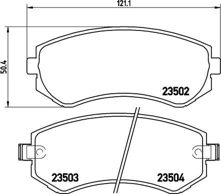 Brembo P 56 039 - Тормозные колодки, дисковые, комплект unicars.by