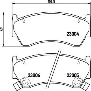 Brembo P 56 033 - Тормозные колодки, дисковые, комплект unicars.by