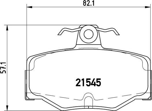 Brembo P 56 024 - Тормозные колодки, дисковые, комплект unicars.by