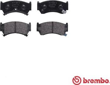 Brembo P 56 026 - Тормозные колодки, дисковые, комплект unicars.by