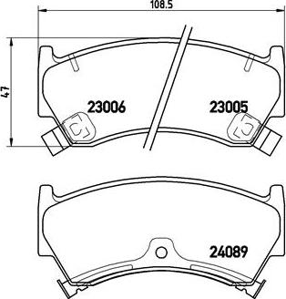 Brembo P 56 026 - Тормозные колодки, дисковые, комплект unicars.by