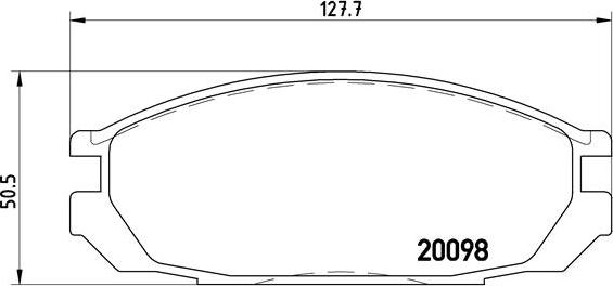 Brembo P 56 020 - Тормозные колодки, дисковые, комплект unicars.by