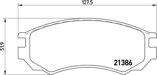 Brembo P 56 028 - Тормозные колодки, дисковые, комплект unicars.by