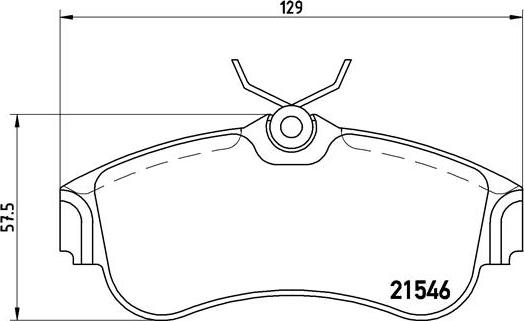 Brembo P 56 022 - Тормозные колодки, дисковые, комплект unicars.by