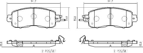 Brembo P 56 104 - Тормозные колодки, дисковые, комплект unicars.by