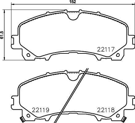 Brembo P 56 106 - Тормозные колодки, дисковые, комплект unicars.by