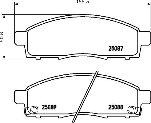 Brembo P 56 102 - Тормозные колодки, дисковые, комплект unicars.by