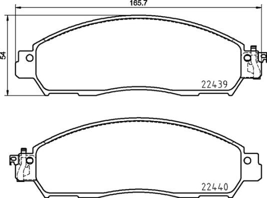 Brembo P 56 120 - Тормозные колодки, дисковые, комплект unicars.by