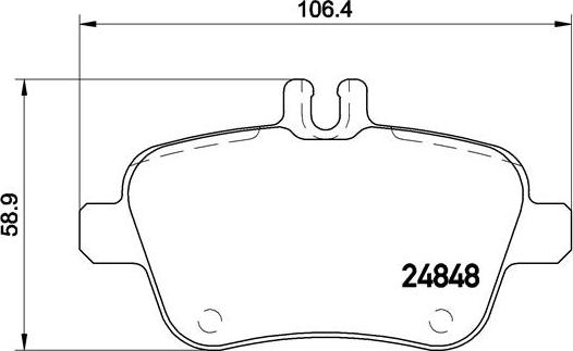 Brembo P 50 091 - Тормозные колодки, дисковые, комплект unicars.by