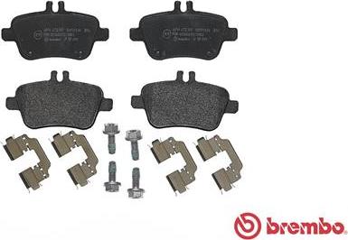 Brembo P 50 091 - Тормозные колодки, дисковые, комплект unicars.by