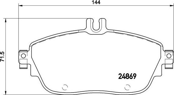 Brembo P 50 093 - Тормозные колодки, дисковые, комплект unicars.by