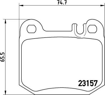 Brembo P 50 043 - Тормозные колодки, дисковые, комплект unicars.by