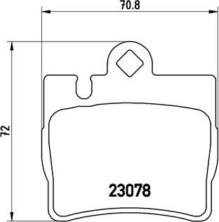 Brembo P 50 042 - Тормозные колодки, дисковые, комплект unicars.by