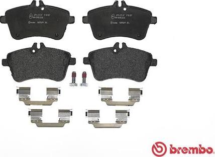 Brembo P 50 057 - Тормозные колодки, дисковые, комплект unicars.by