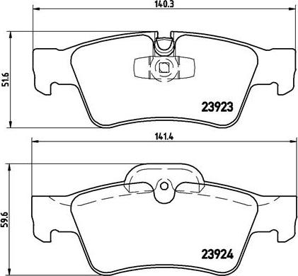 Brembo P 50 064 - Тормозные колодки, дисковые, комплект unicars.by