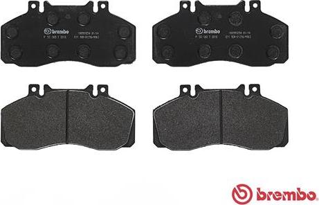 Brembo P 50 065 - Тормозные колодки, дисковые, комплект unicars.by