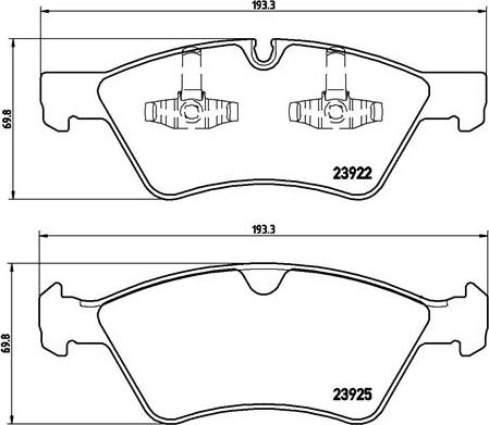 Brembo P 50 063 - Тормозные колодки, дисковые, комплект unicars.by