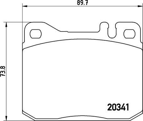 Brembo P 50 004 - Тормозные колодки, дисковые, комплект unicars.by