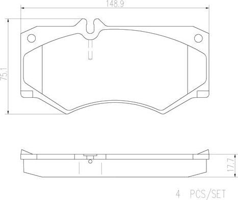 Brembo P50003N - Тормозные колодки, дисковые, комплект unicars.by