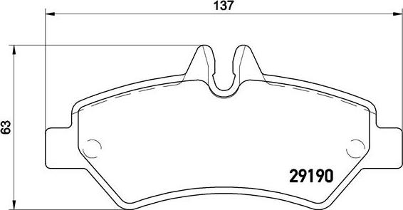 Brembo P 50 084 - Тормозные колодки, дисковые, комплект unicars.by