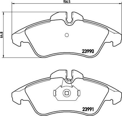 Brembo P 50 080 - Тормозные колодки, дисковые, комплект unicars.by