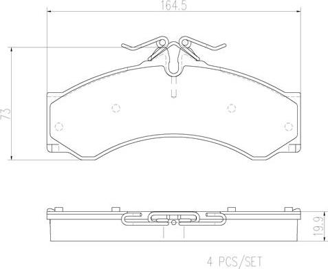 Brembo P50088N - Тормозные колодки, дисковые, комплект unicars.by