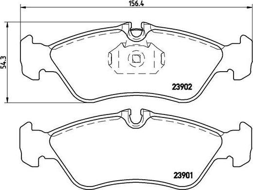 Brembo P 50 082 - Тормозные колодки, дисковые, комплект unicars.by