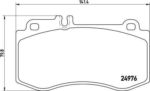 Brembo P 50 087 - Тормозные колодки, дисковые, комплект unicars.by