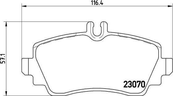 Brembo P 50 035 - Тормозные колодки, дисковые, комплект unicars.by