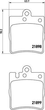 Brembo P 50 033 - Тормозные колодки, дисковые, комплект unicars.by