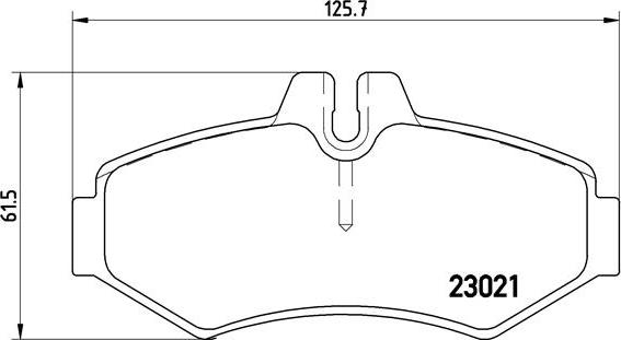 Brembo P 50 020 - Тормозные колодки, дисковые, комплект unicars.by