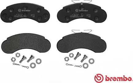 Brembo P 50 021 - Тормозные колодки, дисковые, комплект unicars.by