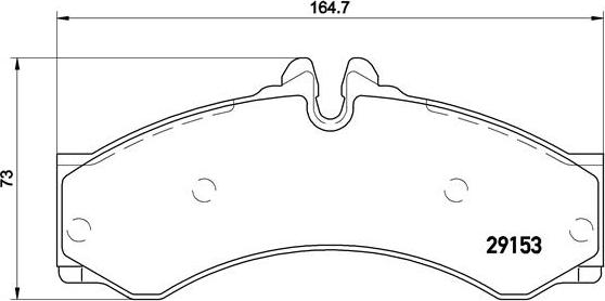 Brembo P 50 028 - Тормозные колодки, дисковые, комплект unicars.by