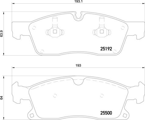 Brembo P 50 109 - Тормозные колодки, дисковые, комплект unicars.by