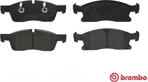 Brembo P 50 109 - Тормозные колодки, дисковые, комплект unicars.by