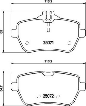 Brembo P 50 103 - Тормозные колодки, дисковые, комплект unicars.by