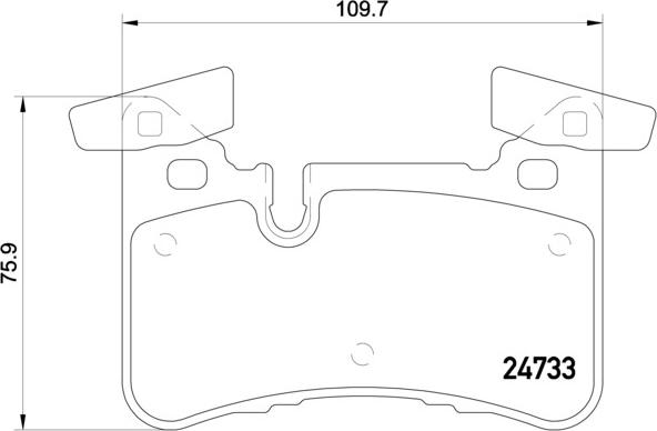 Brembo P 50 110 - Тормозные колодки, дисковые, комплект unicars.by