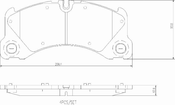 Brembo P65046N - Тормозные колодки, дисковые, комплект unicars.by