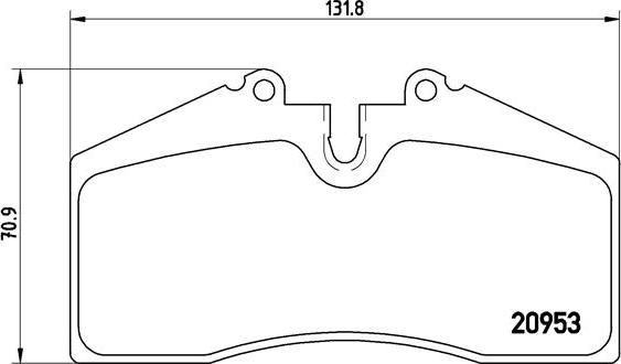 Brembo P 65 005 - Тормозные колодки, дисковые, комплект unicars.by