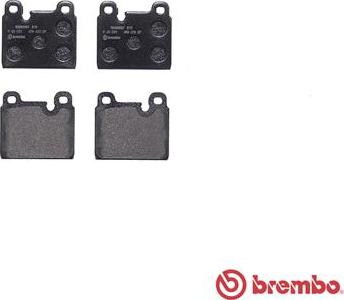 Brembo P 65 001 - Тормозные колодки, дисковые, комплект unicars.by