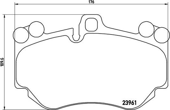 Brembo P 65 016 - Тормозные колодки, дисковые, комплект unicars.by