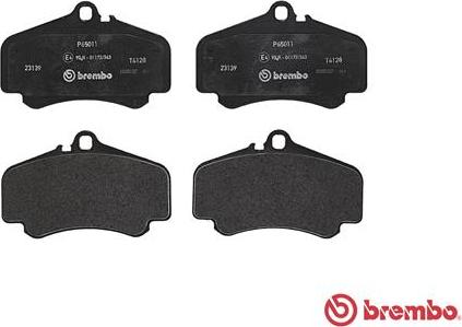 Brembo P 65 011 - Тормозные колодки, дисковые, комплект unicars.by