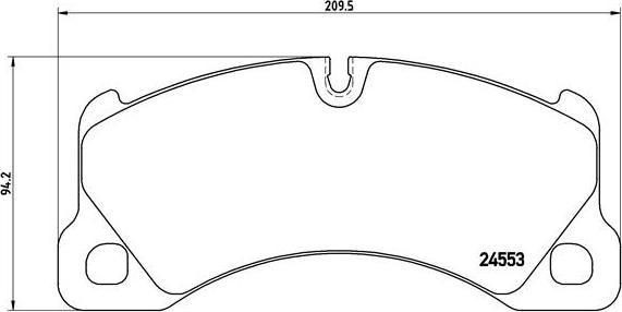 Brembo P 65 017 - Тормозные колодки, дисковые, комплект unicars.by