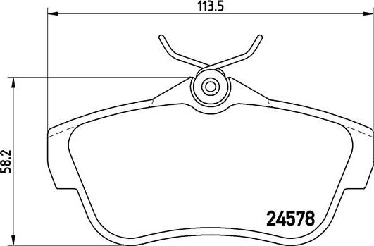 Brembo P 61 095 - Тормозные колодки, дисковые, комплект unicars.by