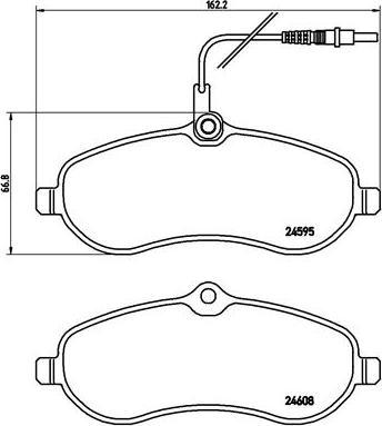 Brembo P 61 096 - Тормозные колодки, дисковые, комплект unicars.by