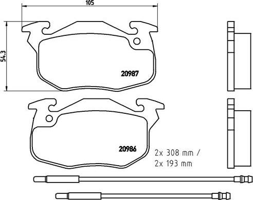 Brembo P 61 044 - Тормозные колодки, дисковые, комплект unicars.by